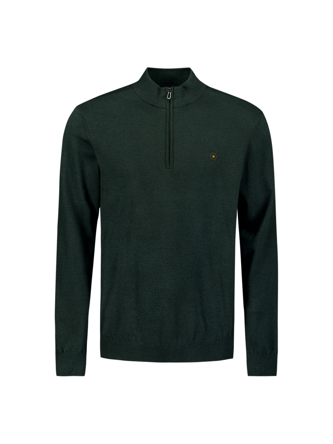 No Excess | Pullover half zip 2 coloured melange