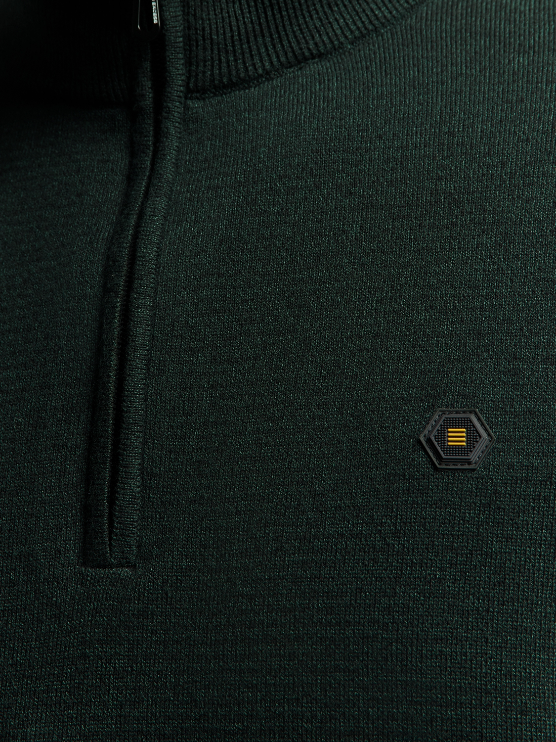 No Excess | Pullover half zip 2 coloured melange